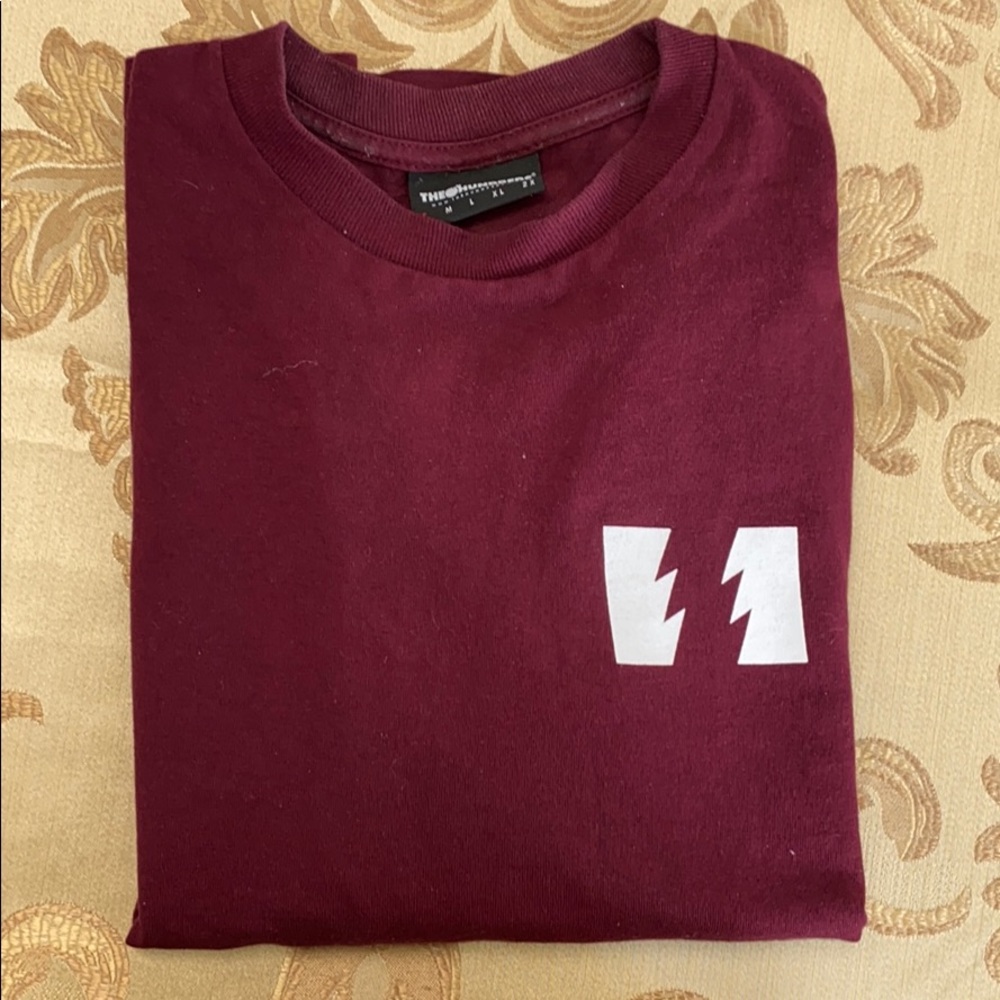 Burgundy long sleeve shirt